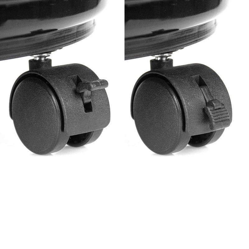 Fasmov 3 Pcs Plant Pallet Caddy Plant Stand Round Flower Pot Mover, Plant Pot Pallet Dolly Caster with Universal Wheels (Black) - Image 5